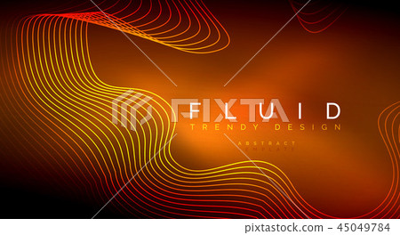 Digital flowing wave particles abstract background Digital flowing wave particles abstract background 45049784