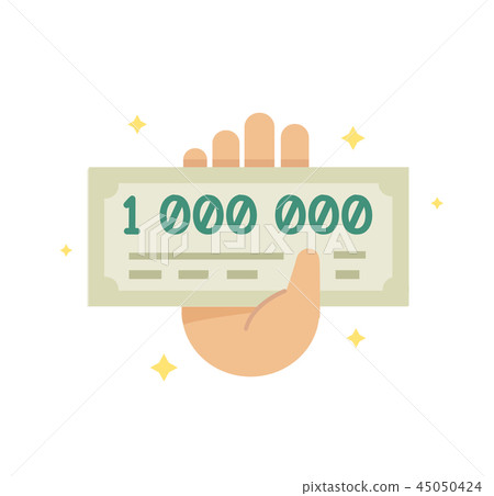 Million check line flat icon - Stock Illustration [45050424] - PIXTA