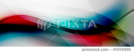 Smooth flowing wave motion concept background Smooth flowing wave motion concept background 45050990