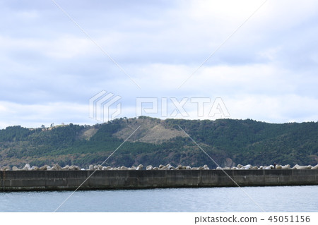 從Mt. Kinka碼頭觀看Oshika半島 從Mt. Kinka碼頭觀看Oshika半島 45051156