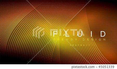 Digital flowing wave particles abstract background - Stock Illustration ...