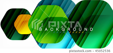 Vector multicolored hexagons geometric abstract background Vector multicolored hexagons geometric abstract background 45052536