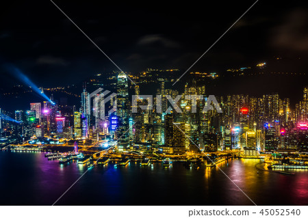 Beautiful architecture building exterior cityscape of hong kong city skyline Beautiful architecture building exterior cityscape of hong kong city skyline 45052540
