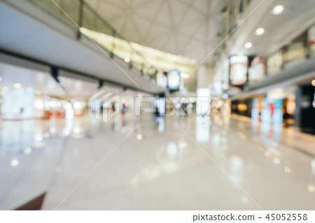 Abstract blur and defocused airport terminal interior Abstract blur and defocused airport terminal interior 45052558