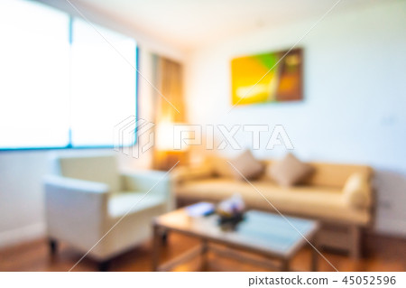 Abstract blur and defocused living room interior 45052596