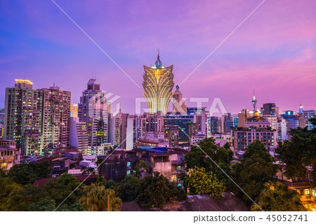 Beautiful architecture building cityscape of macau city Beautiful architecture building cityscape of macau city 45052741