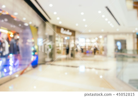 Abstract blur and defocused shopping mall of department store interior 45052815