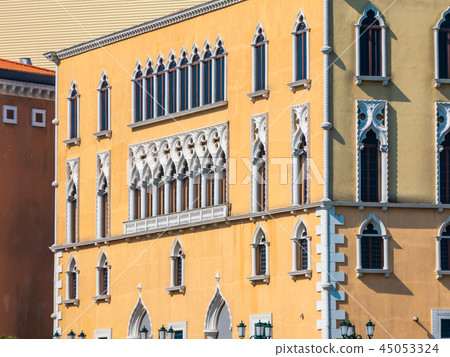 Beautiful architecture building with window exterior in italy style 45053324
