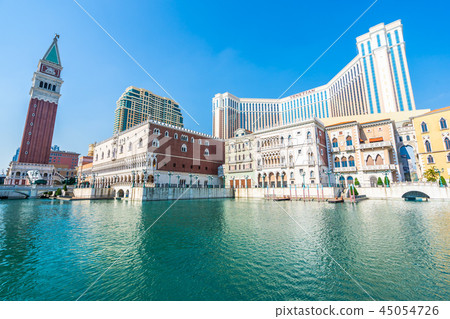 Beautiful architecture building of venetian and other hotel resort and casino 45054726