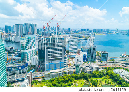 Beautiful architecture building in tokyo city skyline 45055159