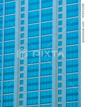 Beautiful office building and architecture with window pattern exterior Beautiful office building and architecture with window pattern exterior 45055298