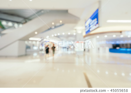 Abstract blur and defocused airport terminal interior Abstract blur and defocused airport terminal interior 45055658