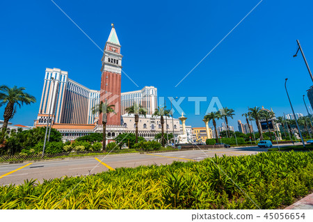 Beautiful architecture building of venetian and other hotel resort and casino 45056654