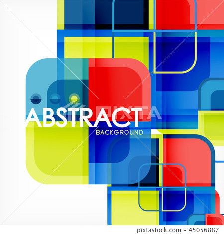 Abstract background, square shapes geometric... - Stock Illustration ...