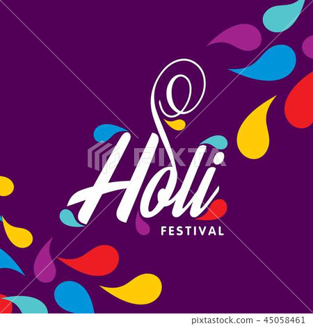happy holi festival. holi color drops happy holi festival. holi color drops 45058461