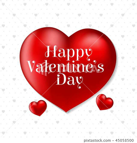Happy Valentine's day card Happy Valentine's day card 45058500