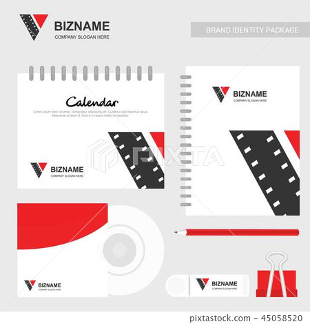 Company Calender diary design with video logo Company Calender diary design with video logo 45058520