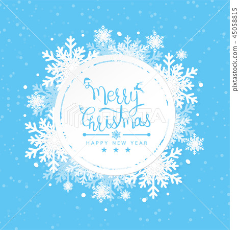 Merry Christmas Background with snow Merry Christmas Background with snow 45058815