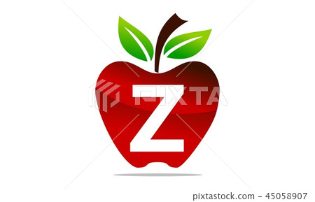 Apple letter Z Logo Design Template Vector 45058907