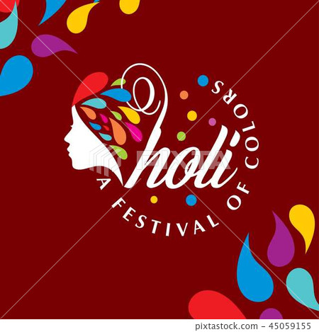 happy holi festival. holi color drops happy holi festival. holi color drops 45059155