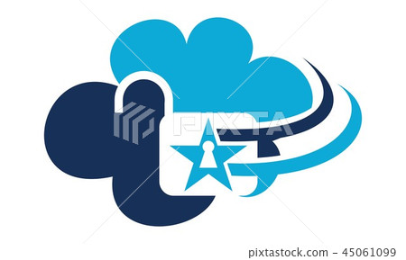 Cloud Secure Logo Design Template Vector Cloud Secure Logo Design Template Vector 45061099