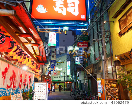 大阪梅田Hatsunekami街的夜晚 45062479