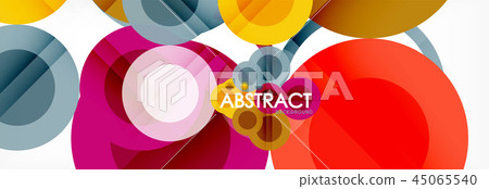 Circle composition abstract background 45065540