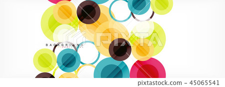Overlapping circles design background Overlapping circles design background 45065541