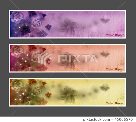 Abstract Flower Vector Background / Banner. 45066570