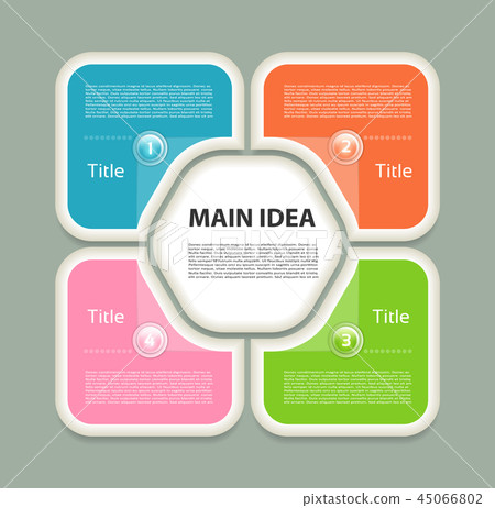 Vector infographic design template 45066802