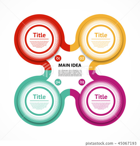 Vector circle infographic. Template for diagram - Stock Illustration ...