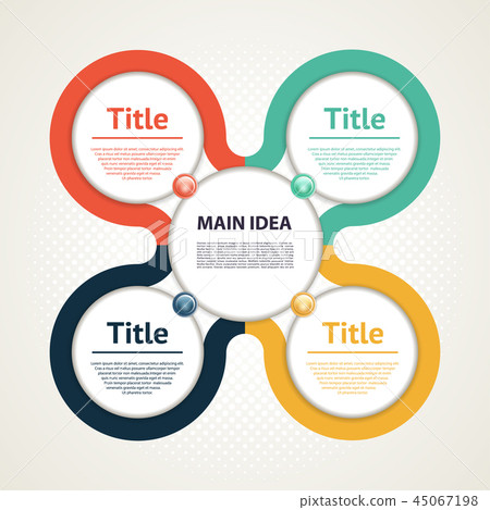 Vector circle infographic. Template for diagram - Stock Illustration ...