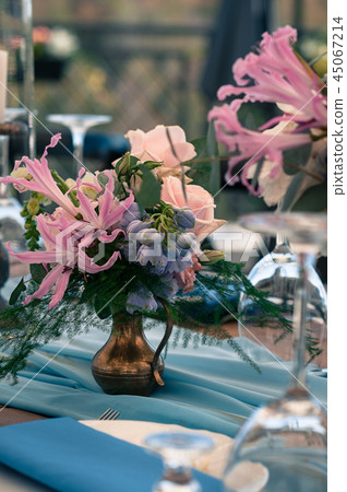 Wedding or Event decoration setup, summer time 45067214