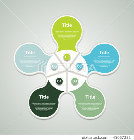Vector circle infographic. Template for diagram - Stock Illustration ...