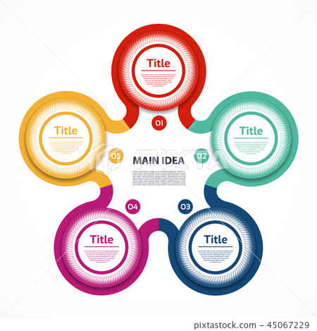 Vector circle infographic. Template for diagram - Stock Illustration ...