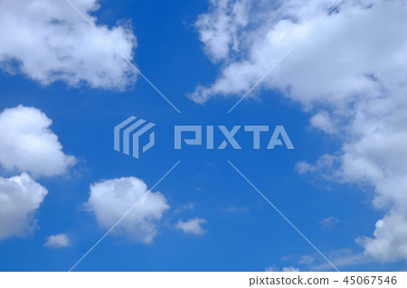 blue sky and white clouds 45067546
