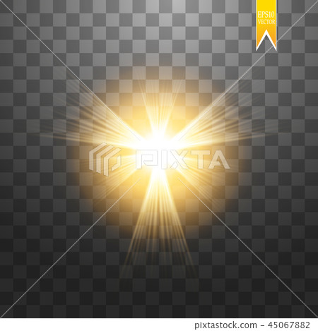 Sun isolated on transparent background. Vector... - Stock Illustration ...