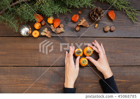 hands winter Christmas new year tree gifts home hands winter Christmas new year tree gifts home 45068785