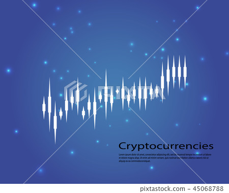 Graph of cryptocurrency. Graphics and analytics of cryptography. vector illustration Graph of cryptocurrency. Graphics and analytics of cryptography. vector illustration 45068788