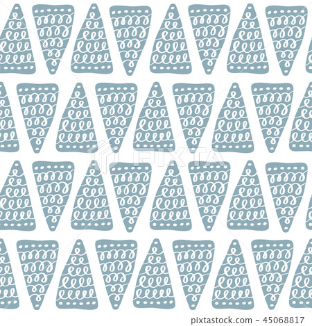 Christmas vector tree seamless pattern in... - Stock Illustration ...