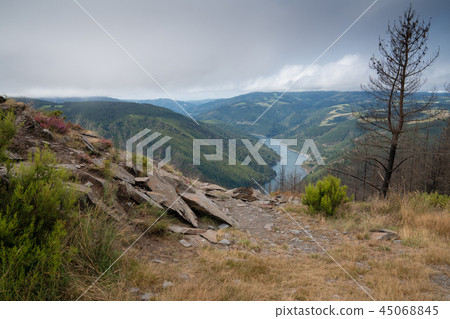 Camino de Santiago trail, Asturias, Spain Camino de Santiago trail, Asturias, Spain 45068845