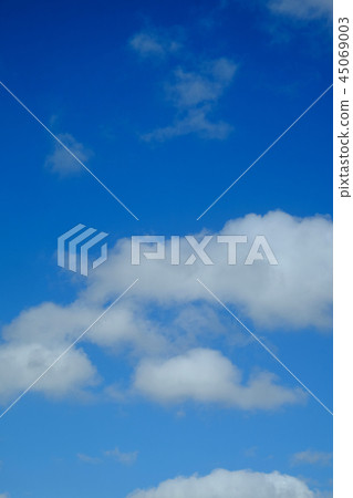 blue sky and white clouds 45069003