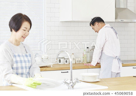 洗碗，廚房，情侶 45069058