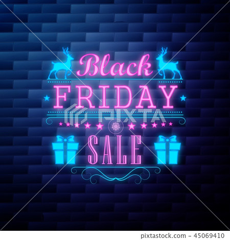 Vintage Black Friday Sale emblem Vintage Black Friday Sale emblem 45069410