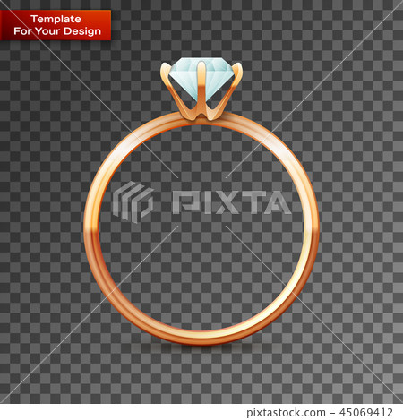 Single gold wedding diamond ring Single gold wedding diamond ring 45069412