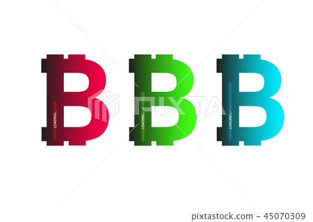 Business concept. Vector illustration. Bitcoin progress loading bar with lighting Business concept. Vector illustration. Bitcoin progress loading bar with lighting 45070309