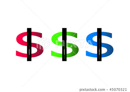 Business concept. Vector illustration. Dollar progress loading bar with lighting Business concept. Vector illustration. Dollar progress loading bar with lighting 45070321