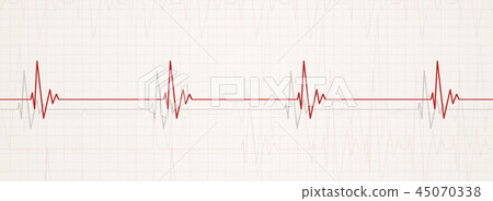 low heart beats illustration 45070338