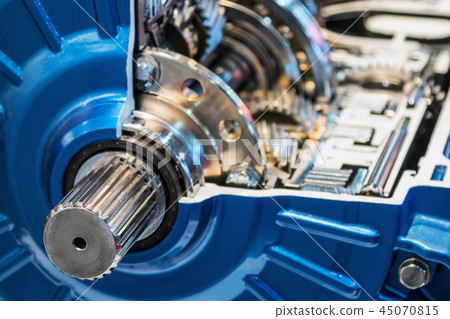 gears of the gearbox in the section. modern technological   45070815
