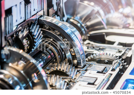 gearboxes and bearings in the section. modern technological  45070834